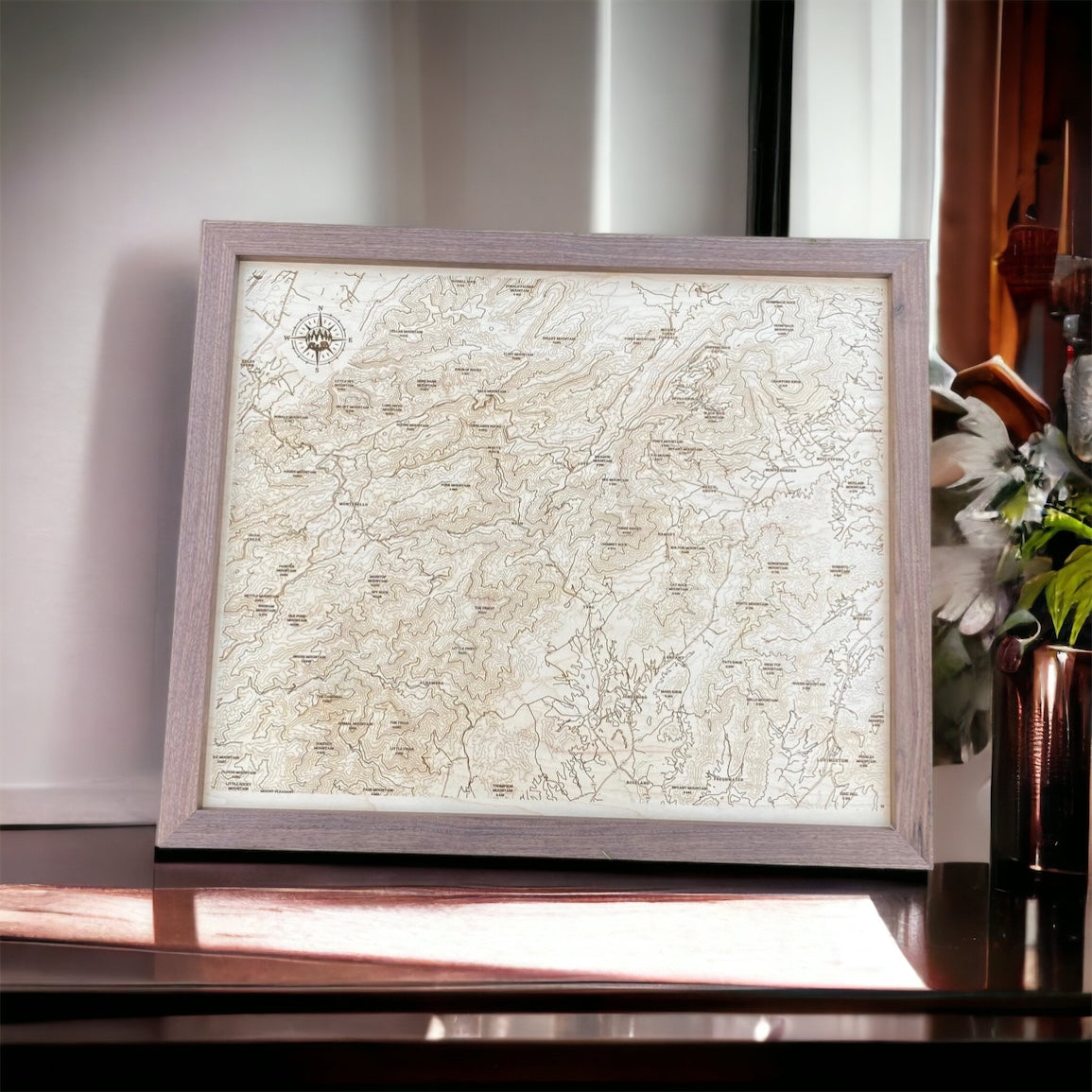 Large Nelson County Topographic Map