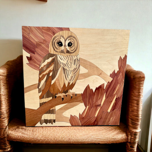 Wisdom - A Wise Owl Perched in a Tree