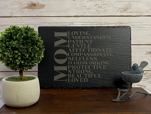 Mom slate wall decor