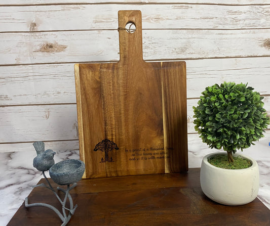 "In a forest of a thousand trees" charcuterie board