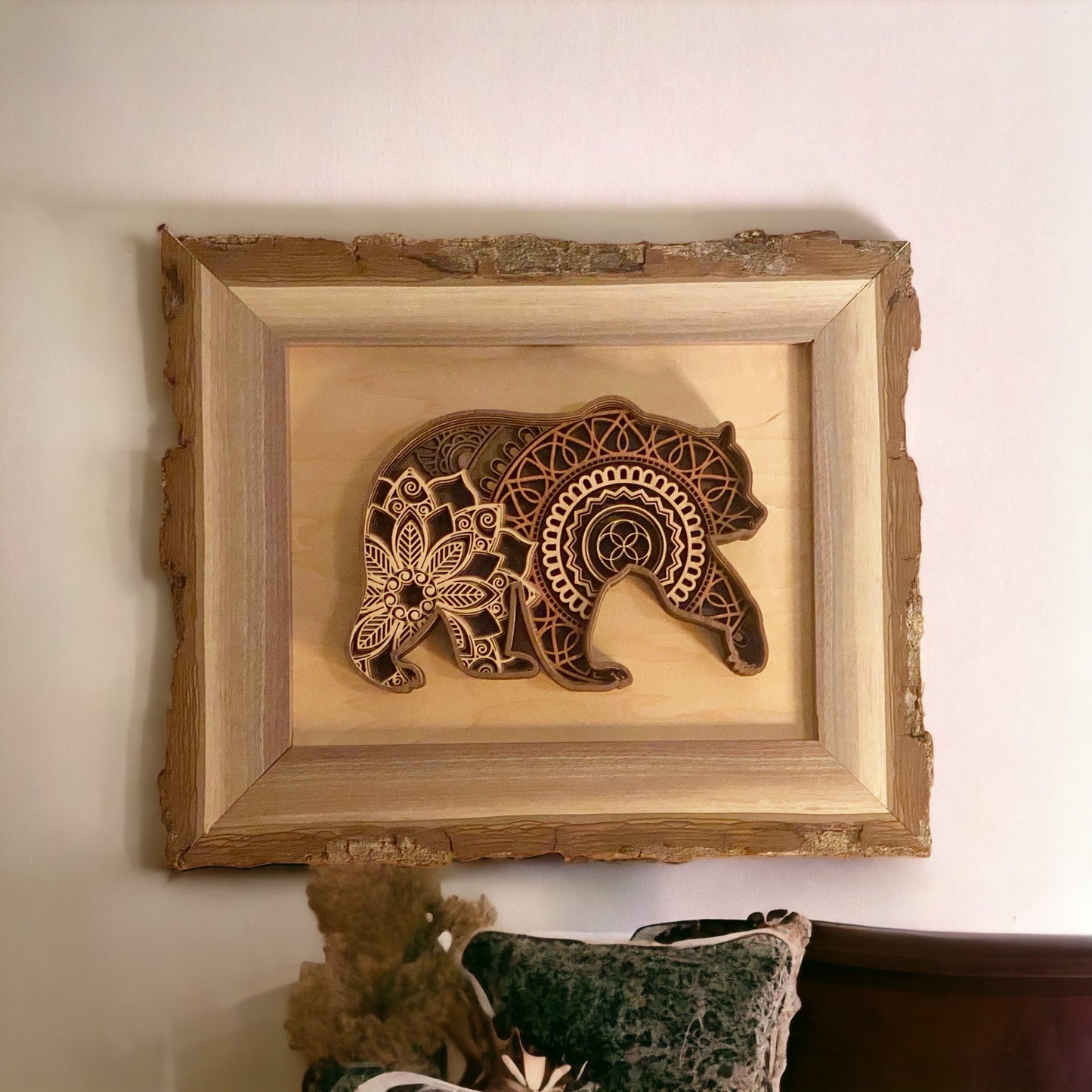 "Ardbeg Bear" Mandala Wall Art