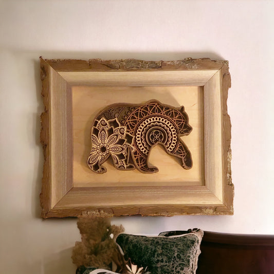 "Ardbeg Bear" Mandala Wall Art