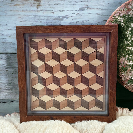 Geometric Cube Wall Art