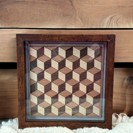 Geometric Cube Wall Art