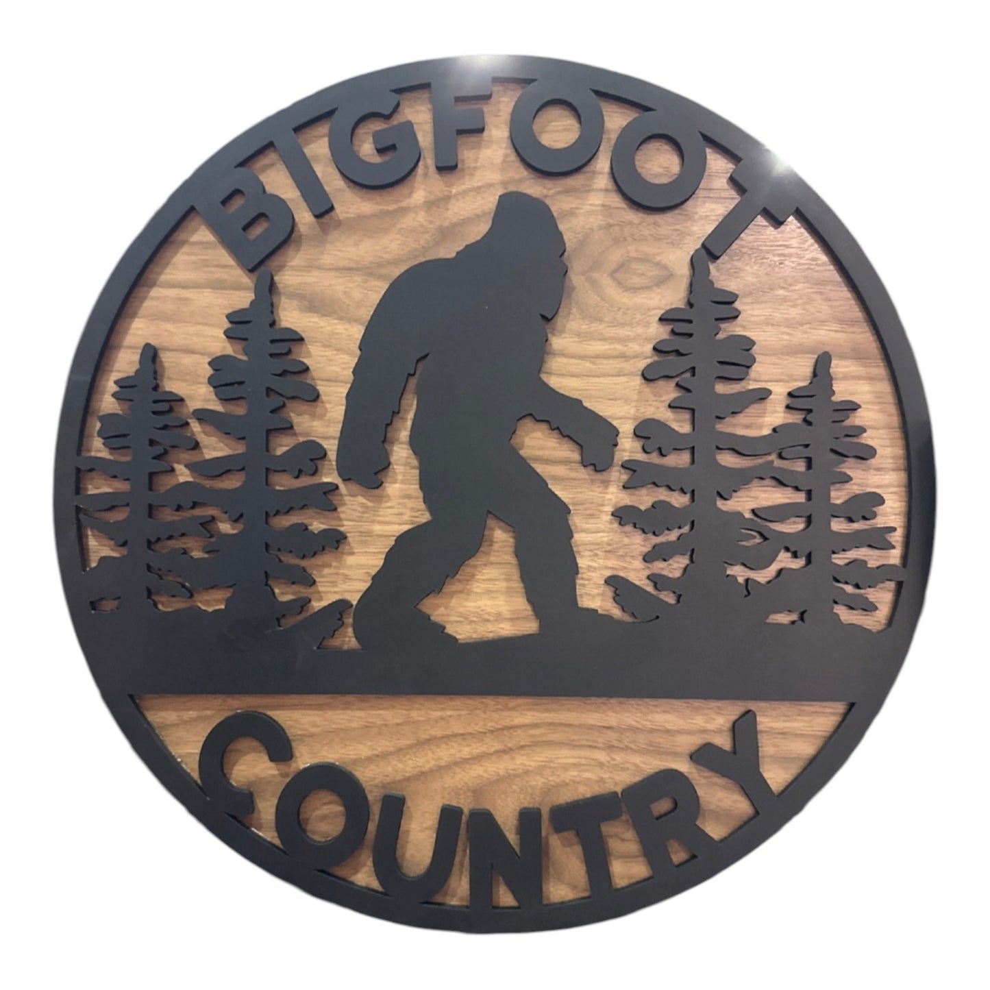 Bigfoot Country - Handcrafted Layered Wood Wall Art