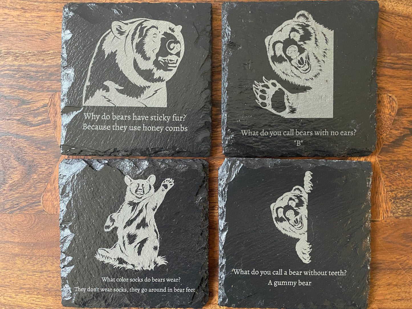 Funny Bear Coasters
