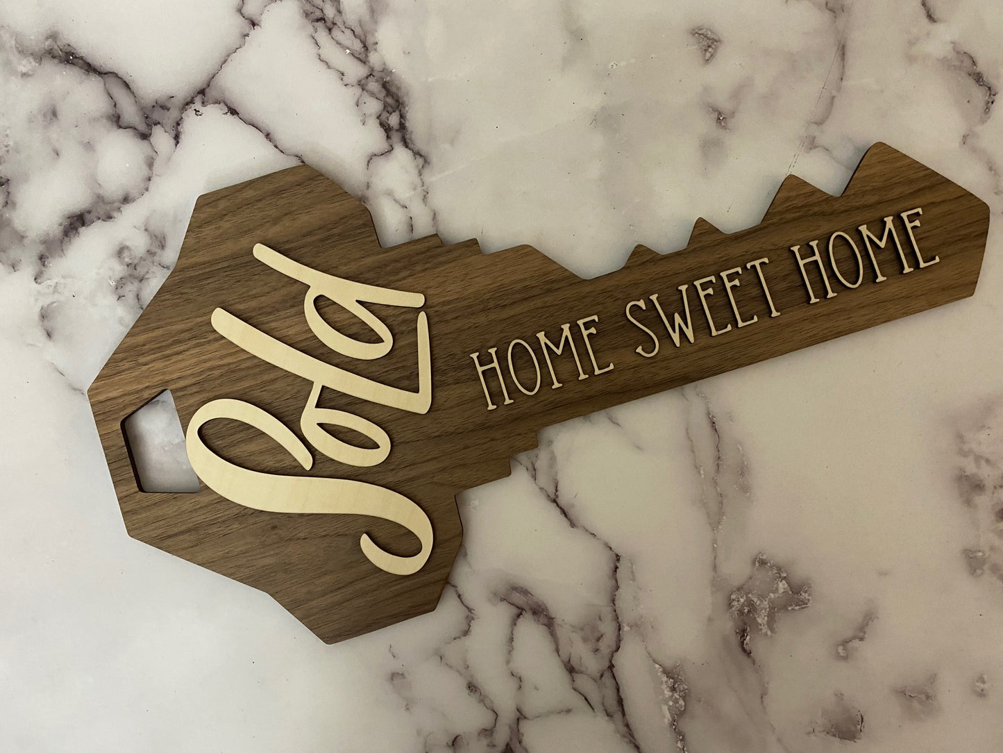 2- Sided Personalized Realtor Sold Key