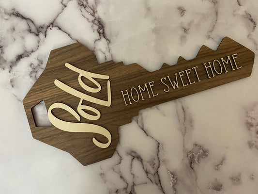 2- Sided Personalized Realtor Sold Key