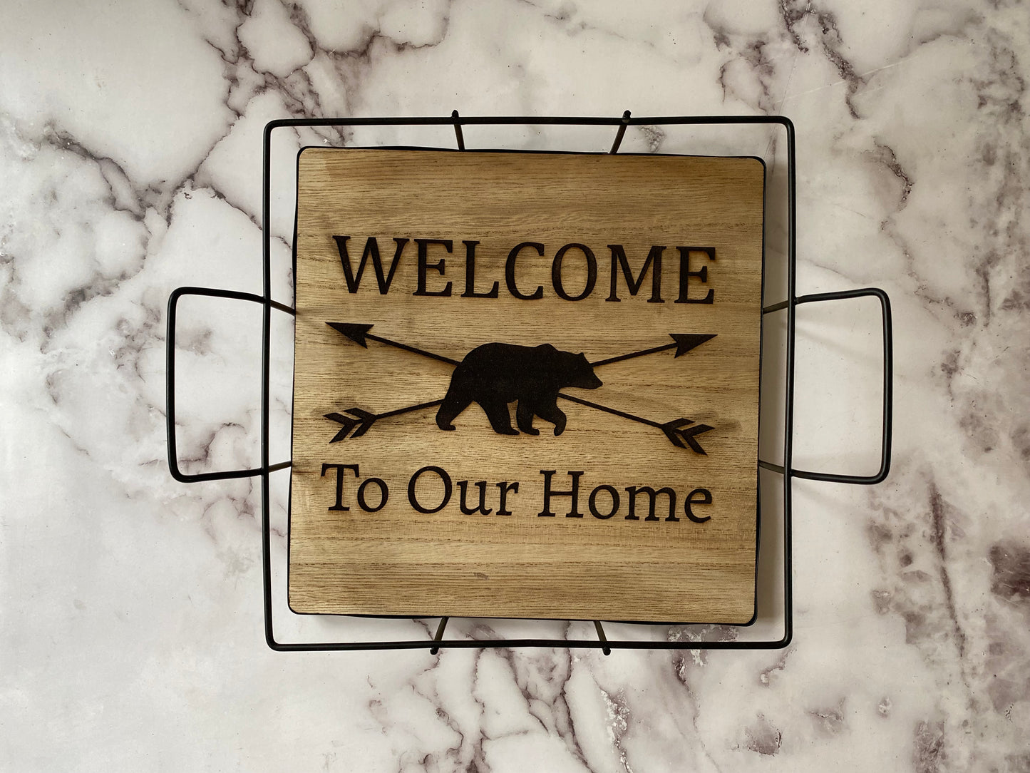 Square Bear Wire Basket