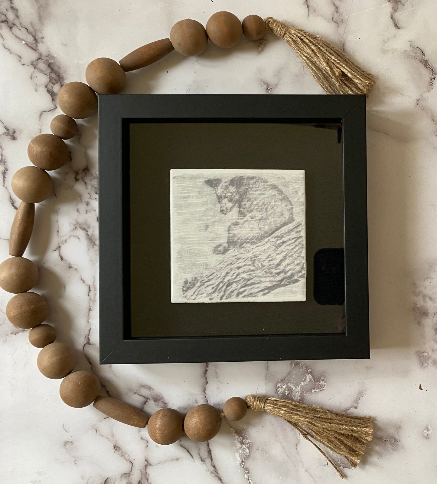 Bear in a Tree Shadow Box picture