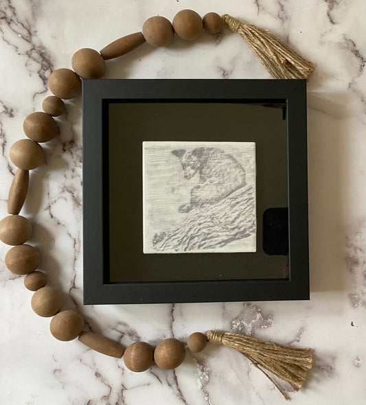 Bear in a Tree Shadow Box picture