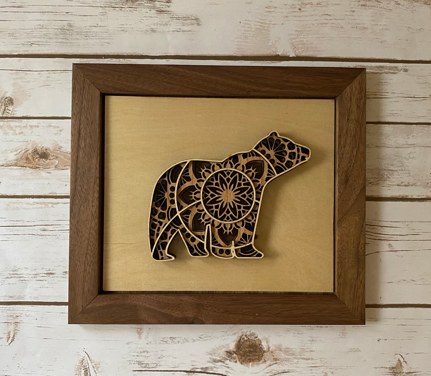 "Hope Bear" Mandala Wall Art