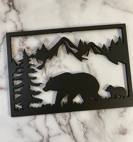 Mama Bear and Baby Bear Wall Art