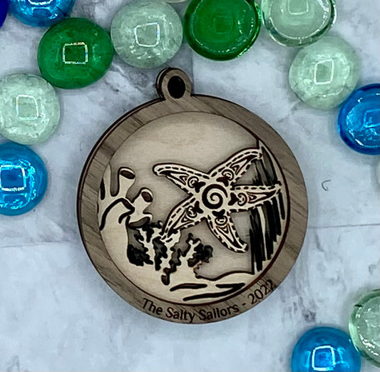 Customized Branded Airbnb VRBO STR Host Items - Starfish Ornament