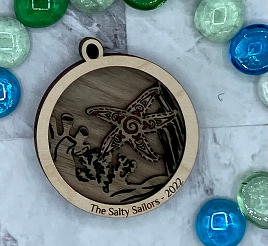 Customized Branded Airbnb VRBO STR Host Items - Starfish Ornament