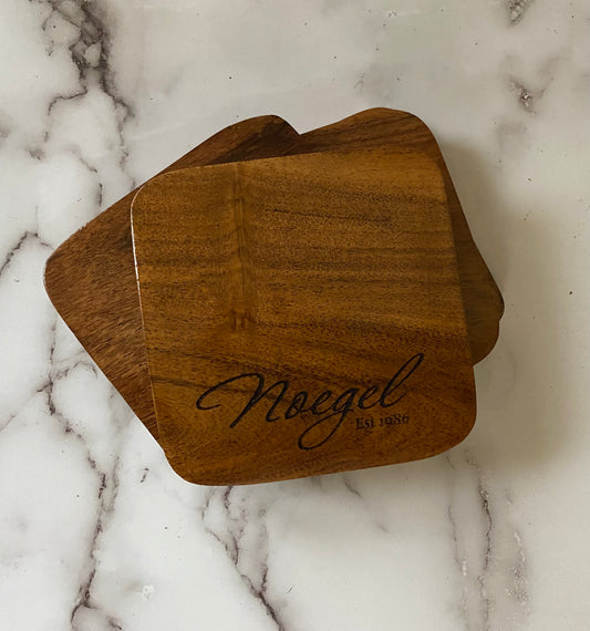 Personalized Family Name Coasters
