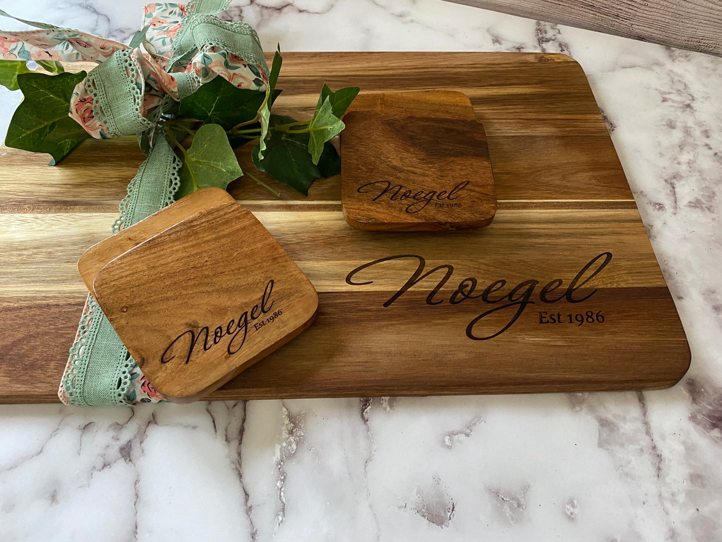 Personalized Family Name Coasters