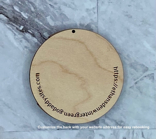 Starter Set of 5 Personalized Bear on the Moon (Style 4) Ornaments or Magnets