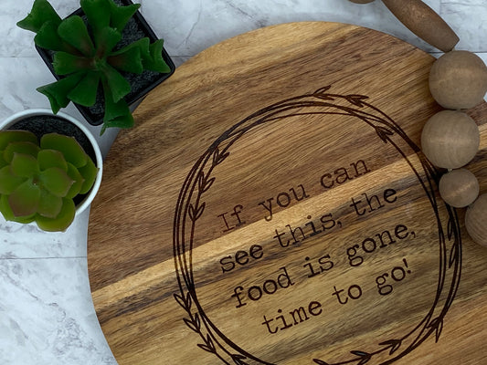 Fun engraved cheese board