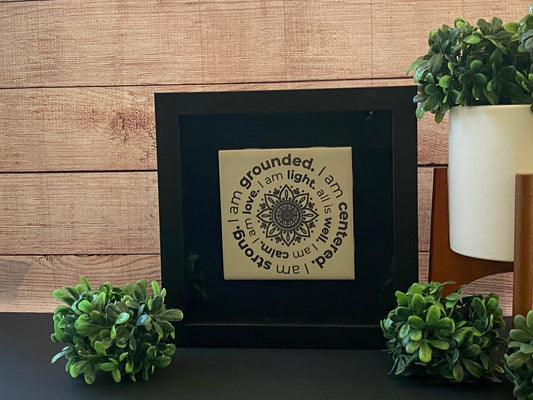 "I Am Strong" shadow box picture