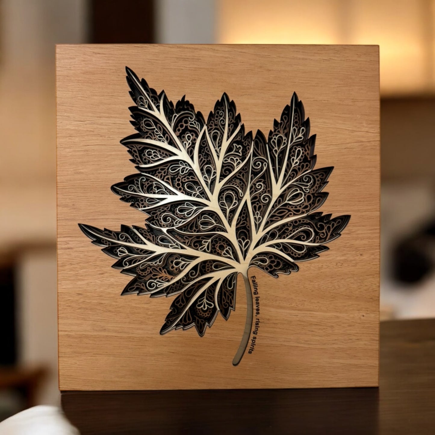 Beautiful 7 layer leaf wall art—where nature meets artistry in perfect harmony.