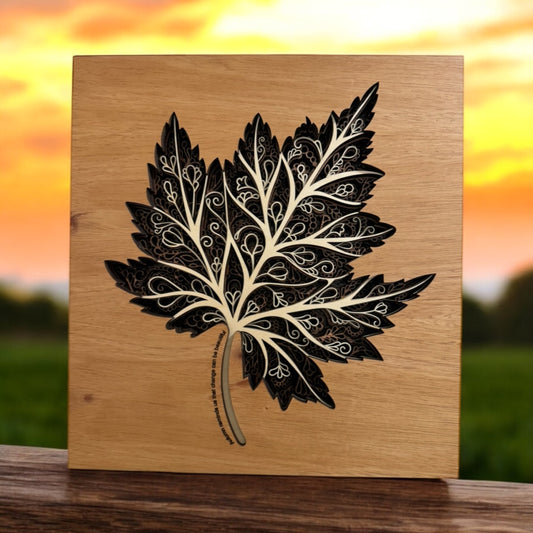 Beautiful 7 layer leaf wall art—where nature meets artistry in perfect harmony.