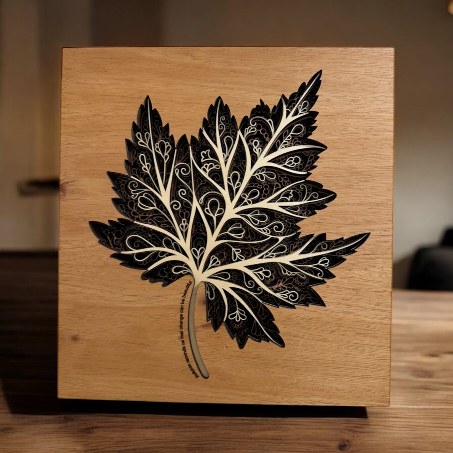 Beautiful 7 layer leaf wall art—where nature meets artistry in perfect harmony.