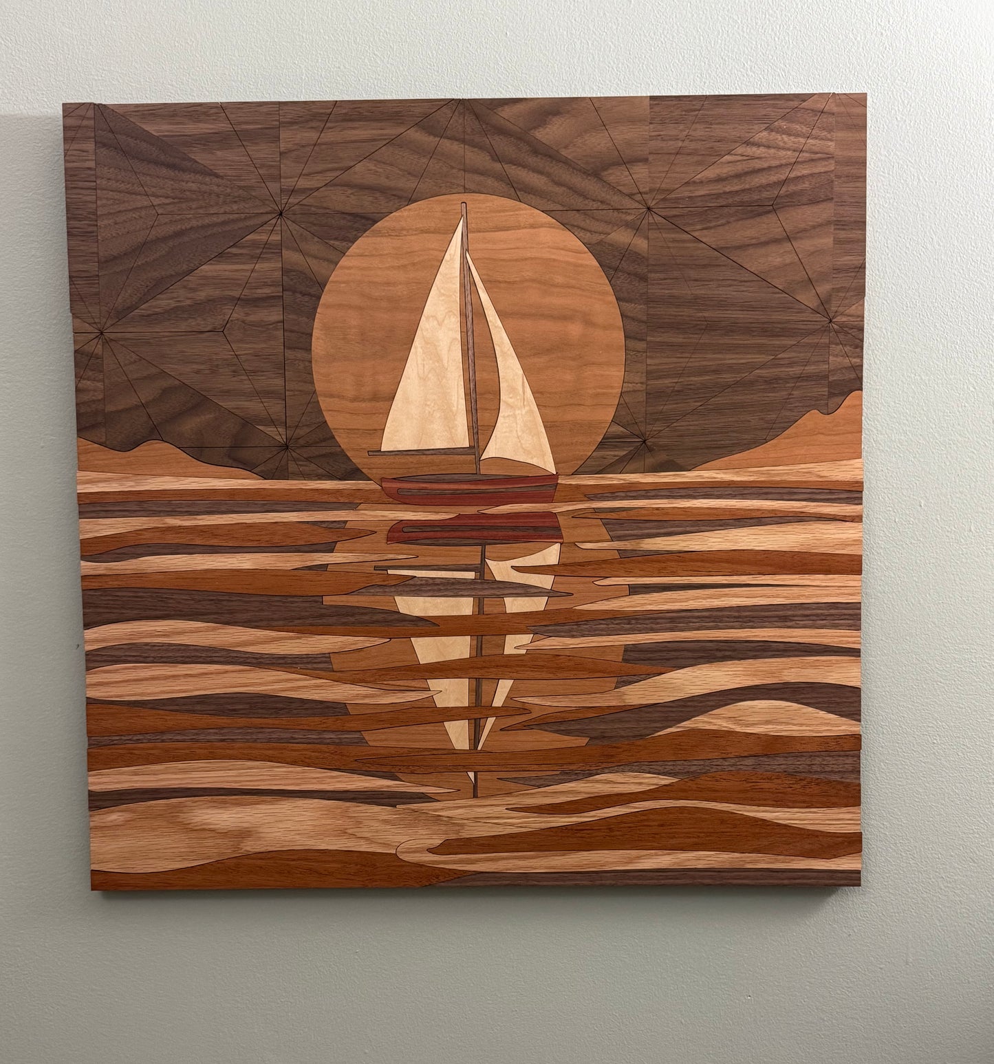 Reflections – Handcrafted Wood Inlay Wall Art