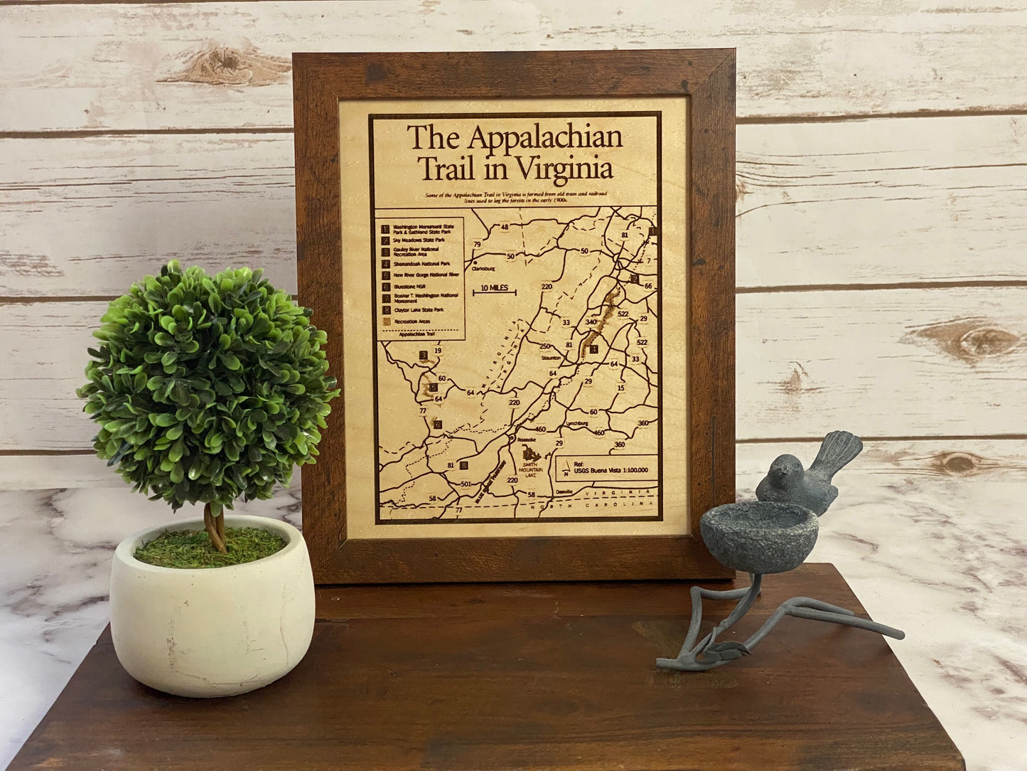 Appalacian Trail in Virginia Map