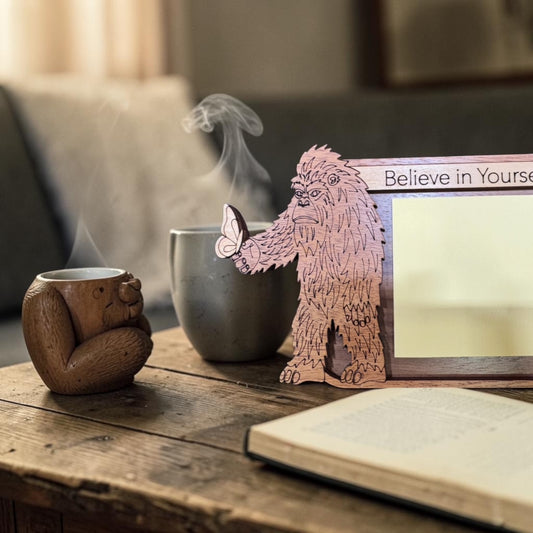 Believe in Yourself – Bigfoot Post-It Note Holder