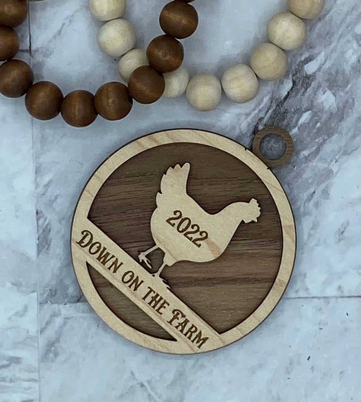 Hen Ornament for Farm Airbnb VRBO short term rental