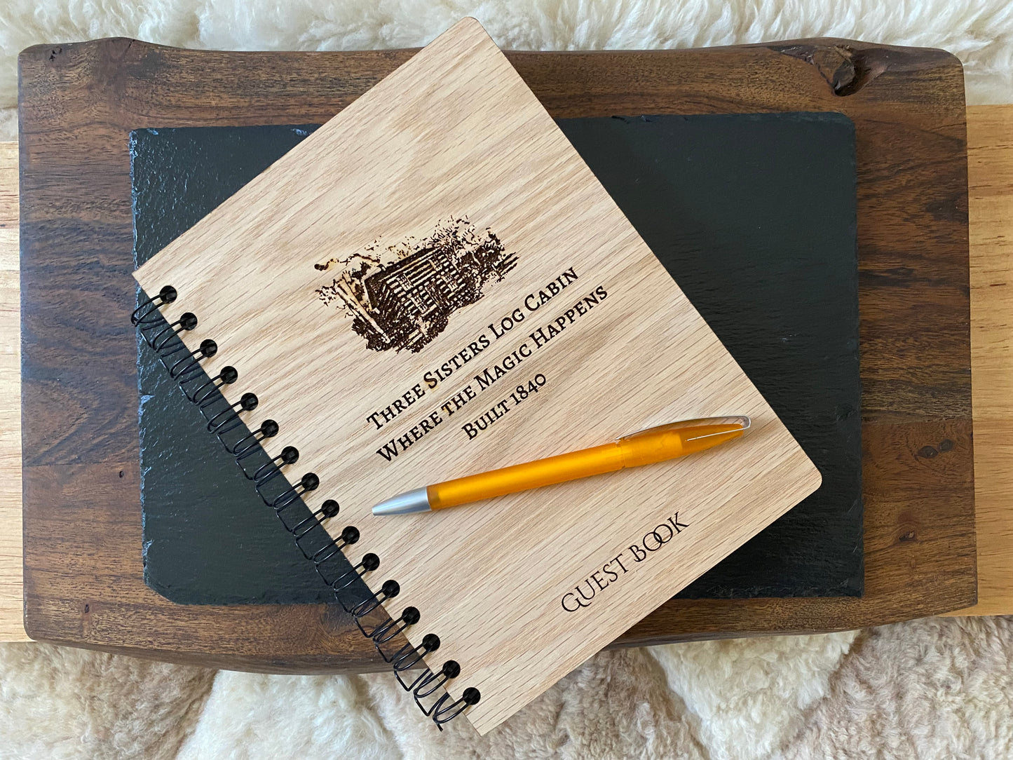Personalized, Branded Guest Book with Picture of your Home for Airbnbs, VRBOs, Short-term rentals, Events