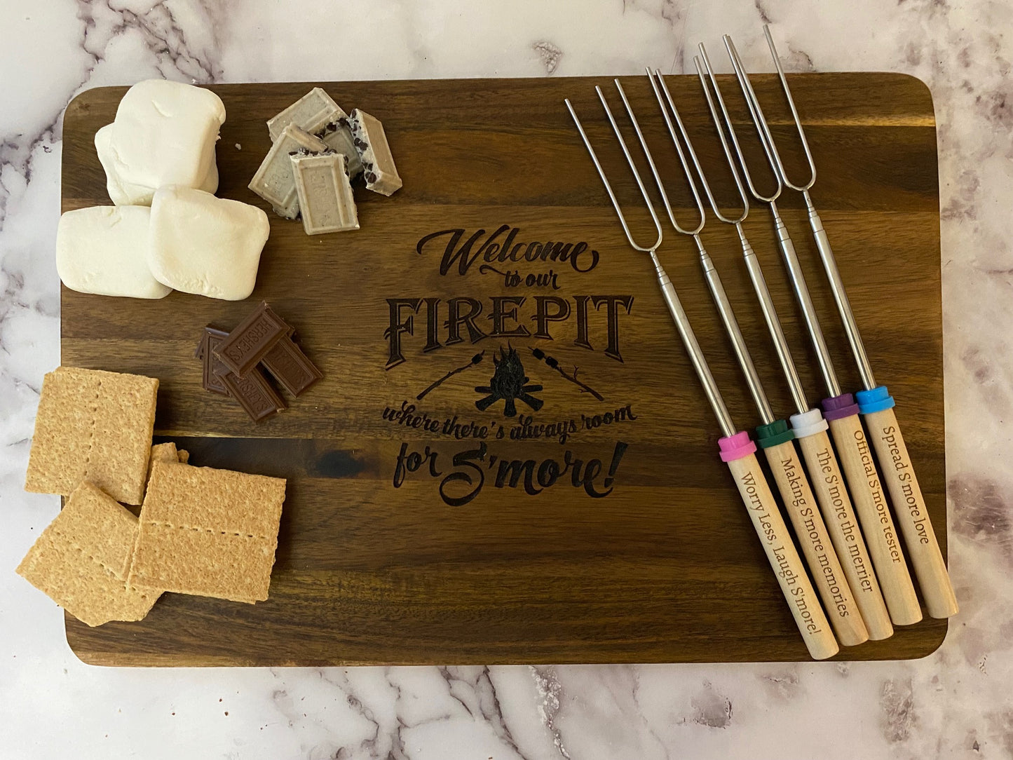 S'mores Station Set for the Firepit (There's Always Room for S'more!)