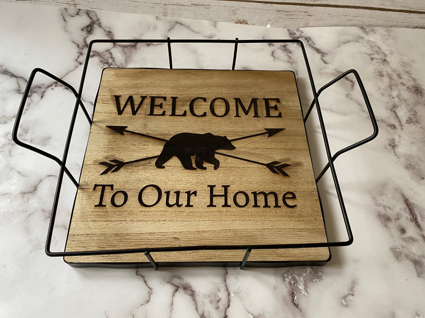 Square Bear Wire Basket