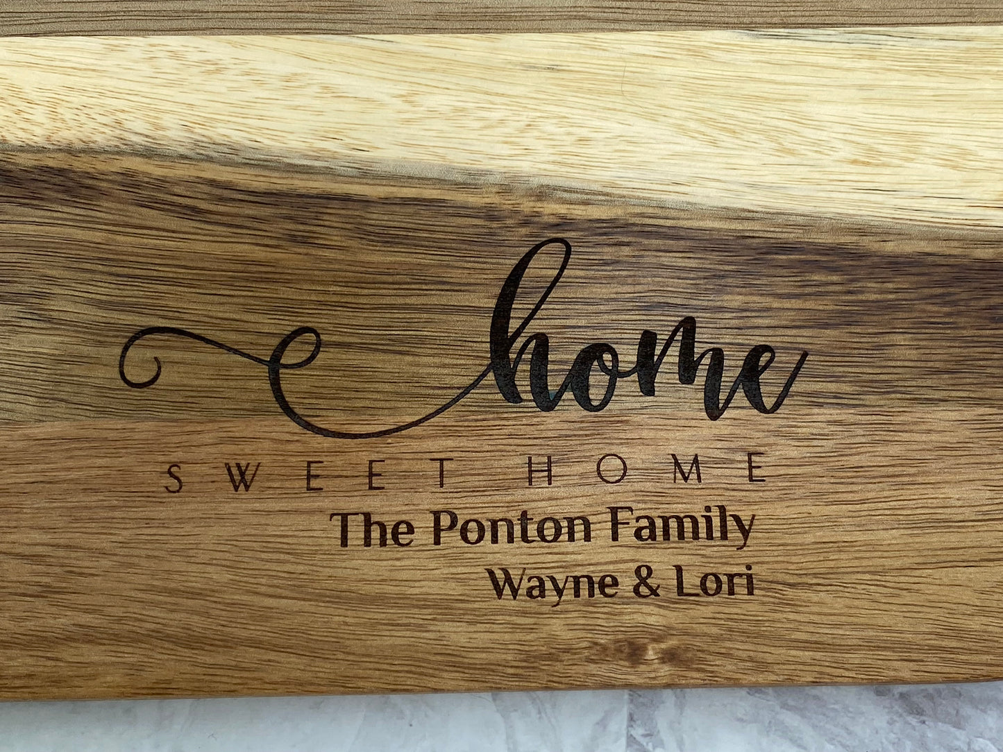 Personalized Home Sweet Home Charcuterie Board