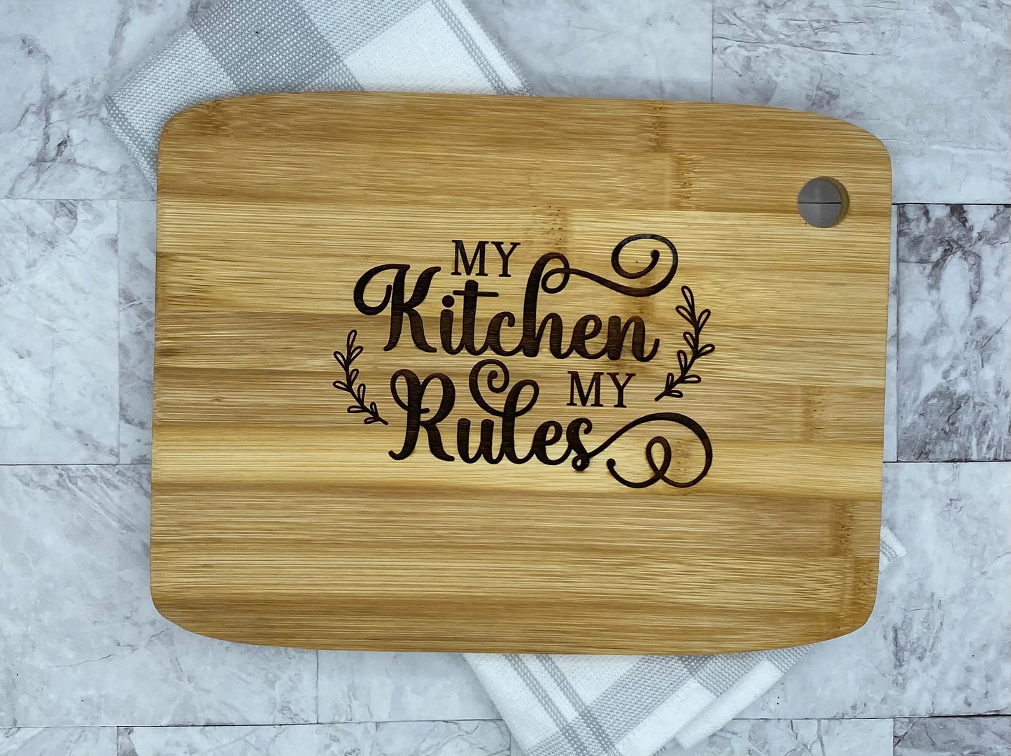 Engraved 3 Piece Bundle of Bamboo Cutting Boards