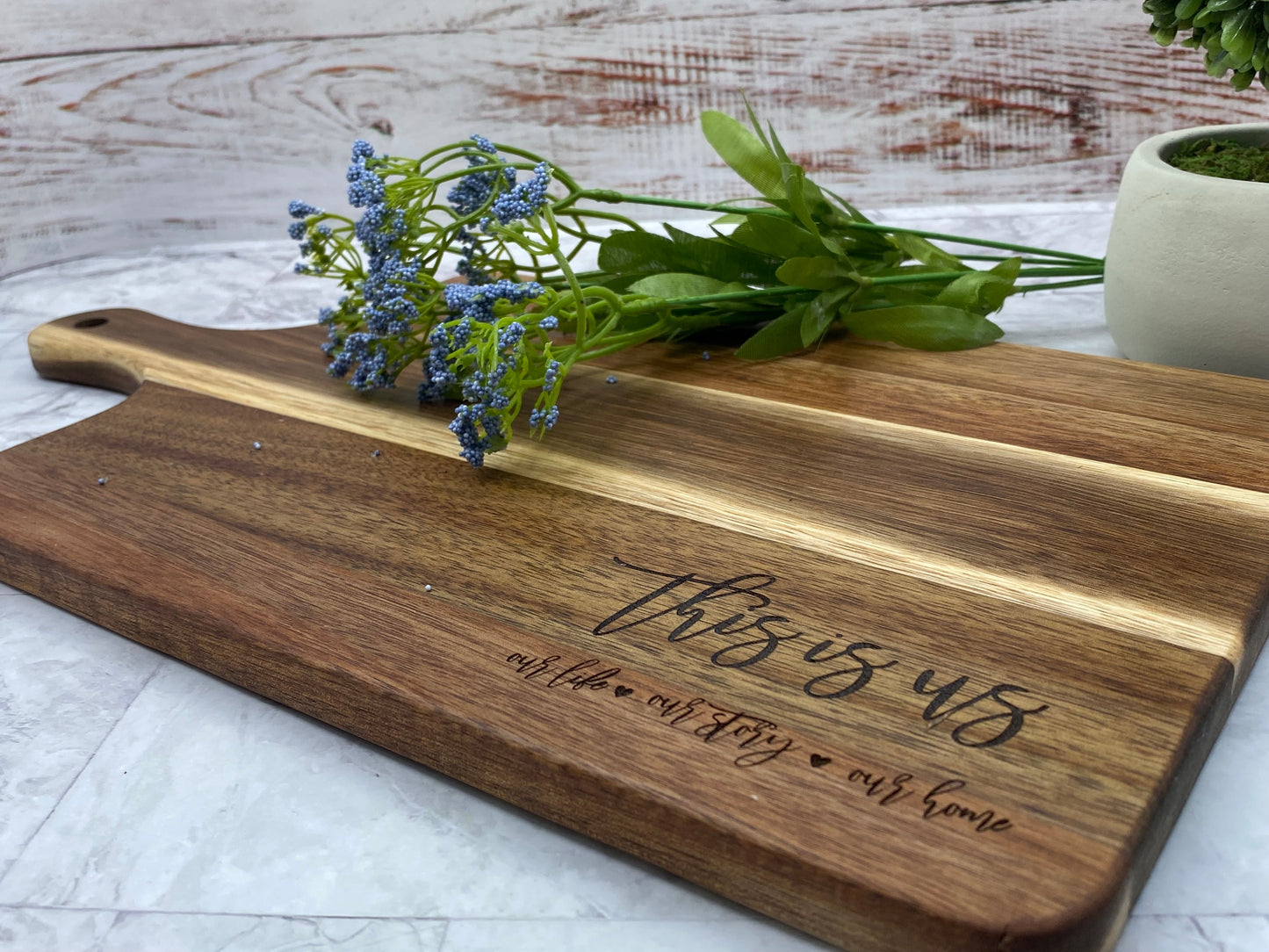 This is Us, Our Life, Our Story, Our Home Charcuterie Cutting Board