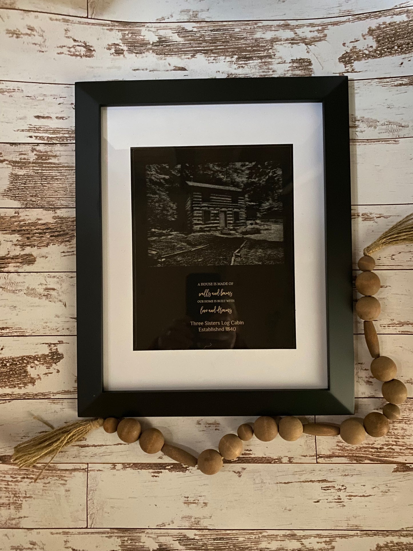 "A House is Made of Walls and Beams, Our Home is Built with Love and Dreams".  Further customize this keepsake gift with the family name or the name of the home.