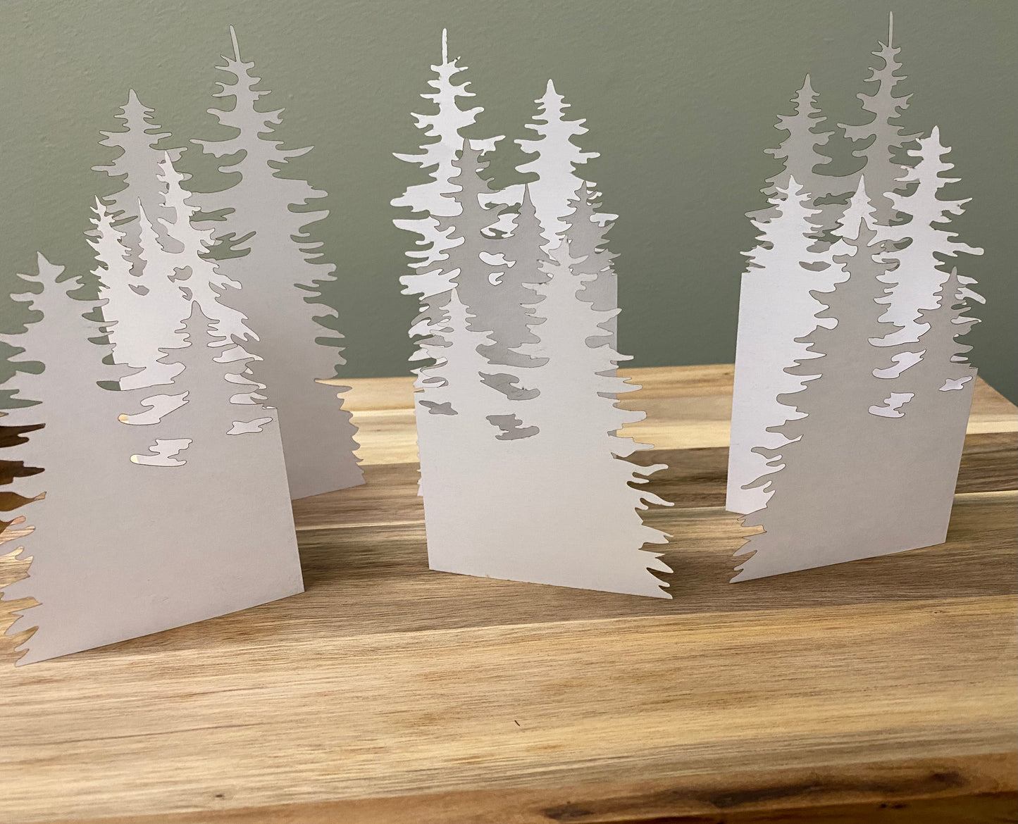 Forest Paper Art Folding Notes