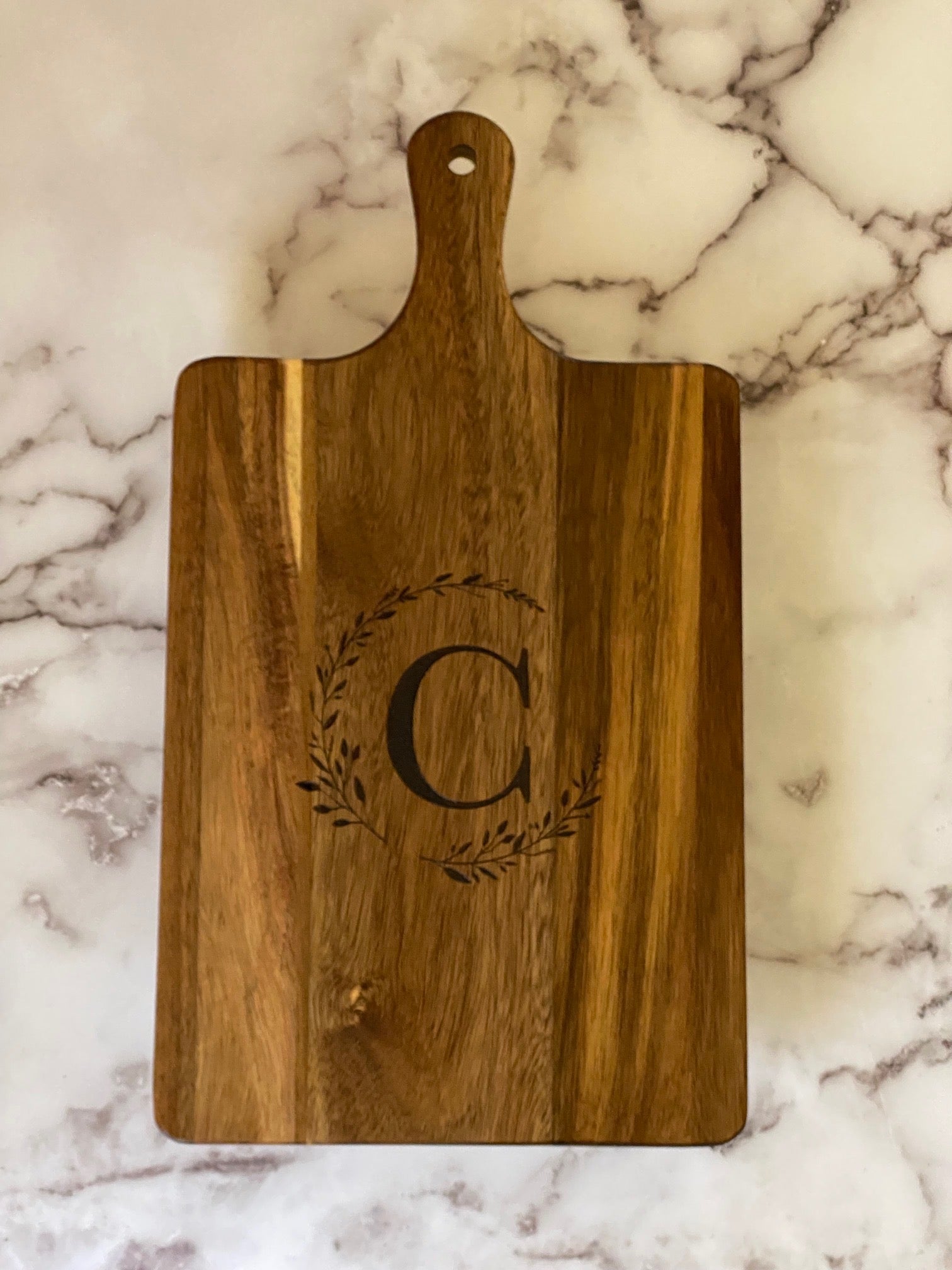 Personalized Cutting Board, Custom Charcuterie Board - monogram